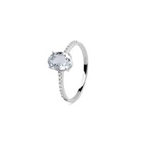Anello Bliss Donna Stephanie in Oro bianco Acquamarina 0.20 Ct 20108482 - 20108482